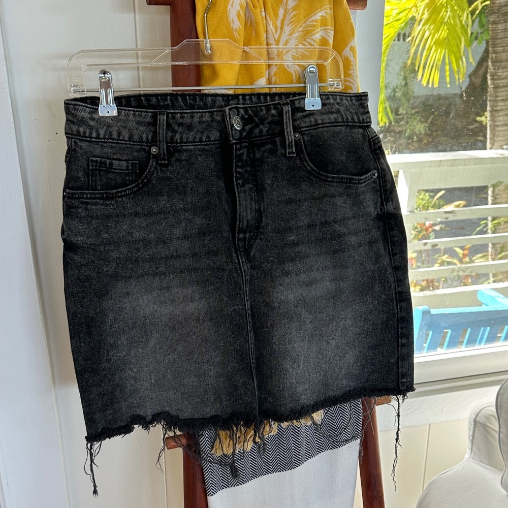 Old Navy Charcoal Jean  Skirt